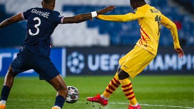 شوط أول مثير ينتهي بالتعادل الإيجابي بين باريس سان جيرمان وبرشلونة