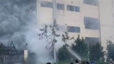 محافظ القليوبية يتفقد حريقا بمصنع للملابس الجاهزة  بالعبور 