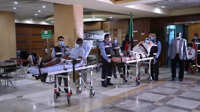 خلال استقبال المصابين