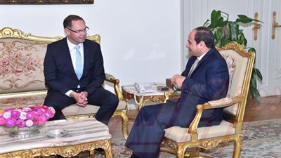الرئيس السيسي يستقبل عضو المجلس التنفيذي لمجموعة 