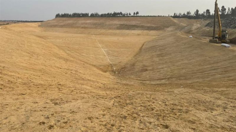 مدفن صحي في الرمال