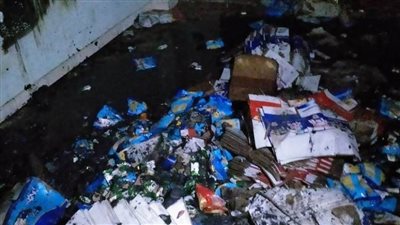 نيابة القناطر الخيرية تعاين موقع انفجار أسطوانة غاز بمصنع الحلويات