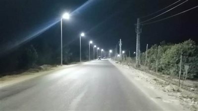 حياة كريمة.. انتهاء أعمال إنارة طريق 