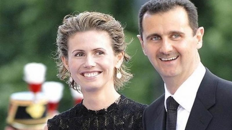 بشار الأسد وزوجته