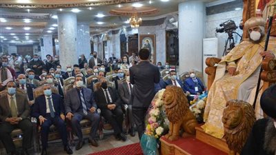 محافظ المنيا يشهد حفل تجليس الأنبا فيلوباتير أسقفا لإيبراشية أبوقرقاص