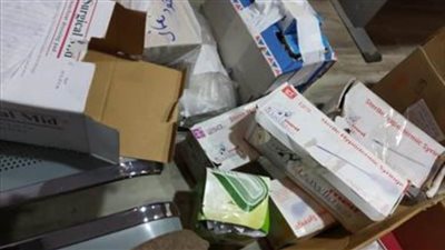 ضبط كمية كبيرة من الكمامات والكحول مجهولة المصدر في سوهاج