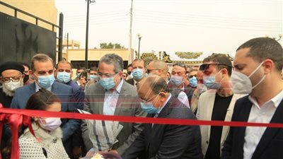 وزيرا التنمية المحلية والآثار ومحافظ كفر الشيخ يفتتحون مسار العائلة المقدسة 