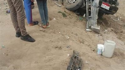 إصابة شخص في حادث تصادم بطريق جناكليس بالبحيرة