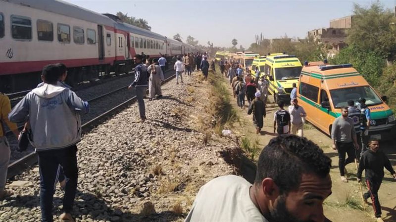 حادث اصطدام قطارين