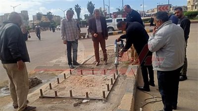 حملات لإزالة التعديات على الطرق والميادين بكفر الشيخ