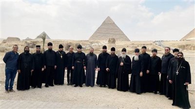 وفد رؤساء الكنيسة الروسية يزور الأهرامات