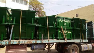دعم منظومة النظافة بـ27 حاوية جديدة في مطاي شمال المنيا