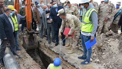 محافظ الدقهلية وقائد الفرقة السابعة بالجيش الميداني يتفقدان تطوير قرى شربين 