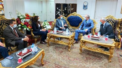 محافظ البحيرة يستقبل سفير دولة بيلاروسيا بالديوان العام