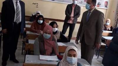 وكيل تعليم البحيرة يتفقد سير الامتحانات الشهرية بأبو حمص  