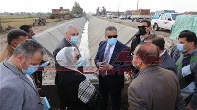 محافظ المنوفية: تبطين ترعة (جنزور-  بابل -  تلا) بتكلفة 22 مليون جنيه