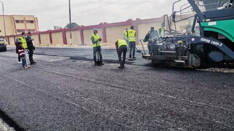 رصف شوارع منيا القمح