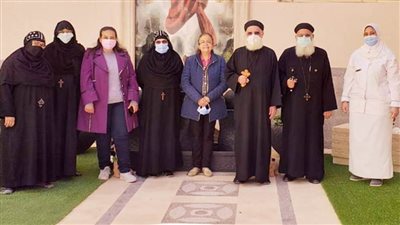  تطعيم راهبات دير مارجرجس سيدى كرير ضد كورونا