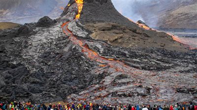 اتساع رقعة ثوران بركان جبل 