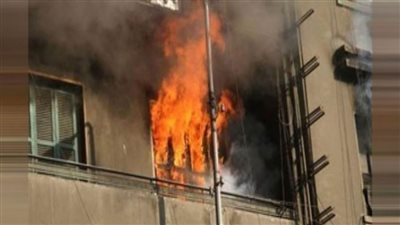 إصابة زوجين وطفليهما فى حريق بشقة بشبرا الخيمة 