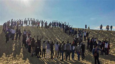 رابطة شباب الصفوة الأفارقة بمكتبة الإسكندرية في محمية وادي الريان