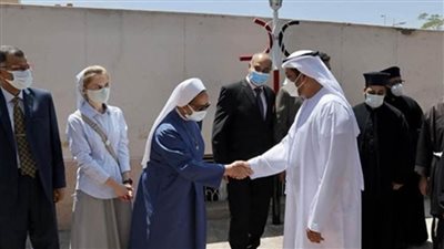 سفير الإمارات بالقاهرة يزور إيبارشية طيبة للأقباط الكاثوليك