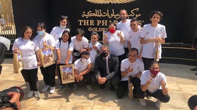 وزير السياحة والآثار  يصاحب أبطال الاتحاد المصري للإعاقات الذهنية لمتحف الحضارة 