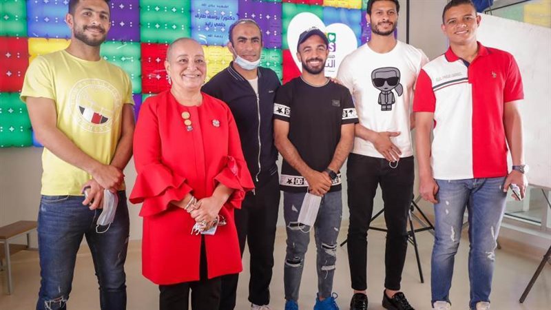 لاعبو الاهلي أثناء