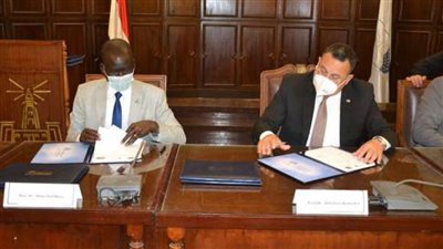 بروتوكول تعاون بين جامعة الإسكندرية ووزارة الشباب بجنوب السودان في المجالات ذات الاهتمام المشترك