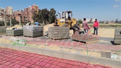 تجهيز الحديقة العامة هدية ستي كلوب بكفرالشيخ 