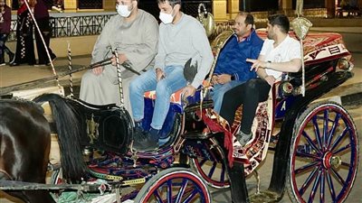 سفير الإمارات في مصر يستقل الحنطور على كورنيش النيل في الأقصر