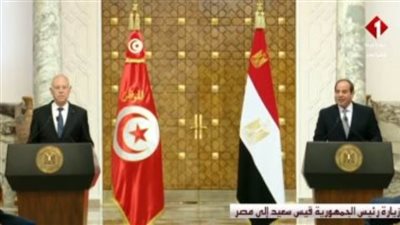  السيسي: المباحثات مع الرئيس التونسي عكست إرادتنا نحو تعزيز العلاقات المتميزة بين البلدين