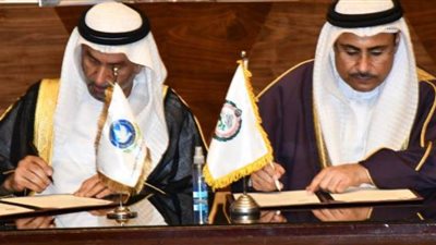 البرلمان العربي يوقع مذكرة تفاهم مع المجلس العالمي للتسامح والسلام