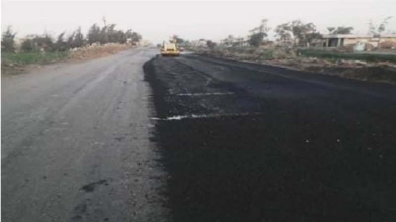 رصف طريق أولاد صقر