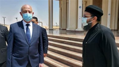 الرئيس التونسي يزور كاتدرائية ميلاد المسيح 
