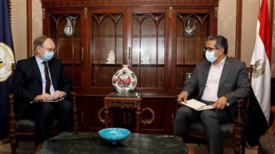 وزير السياحة والآثار يستفبل سفير الاتحاد الأوروبى