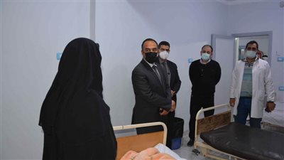 نائب محافظ المنيا  يتفقد قسم العزل والأعمال الإنشائية بمستشفى الحميات