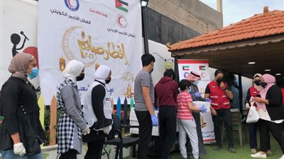 الهلال الأحمر الكويتي يدشن مشروع إفطار 15 ألف لاجئ سوري بالأردن