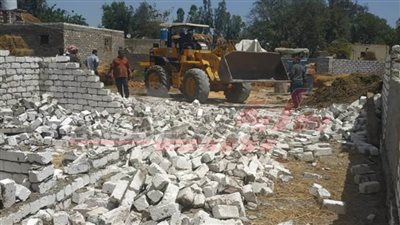 إزالة فورية للتعديات على الأراضي الزراعية بكفر الشيخ