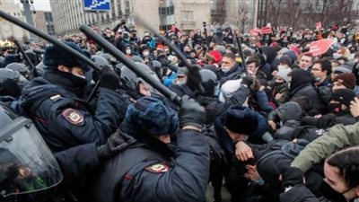 الداخلية الروسية: حوالي 6 آلاف شخص شاركوا في احتجاجات غير مرخص لها