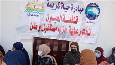 الكشف على 250 مواطنا في قافلة مستقبل وطن للعيون بكفر الشيخ