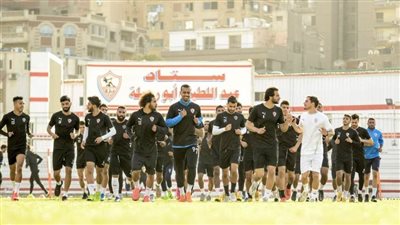 الزمالك يختتم تدريباته لمواجهة البنك الأهلي مساء الأحد