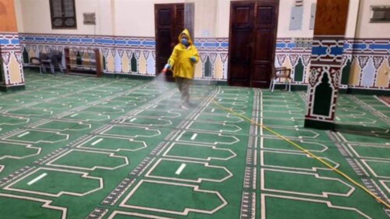 عمليات التطهير بمساجد