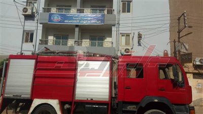 السيطرة على حريق نشب بمبنى التأمين الصحي بـ