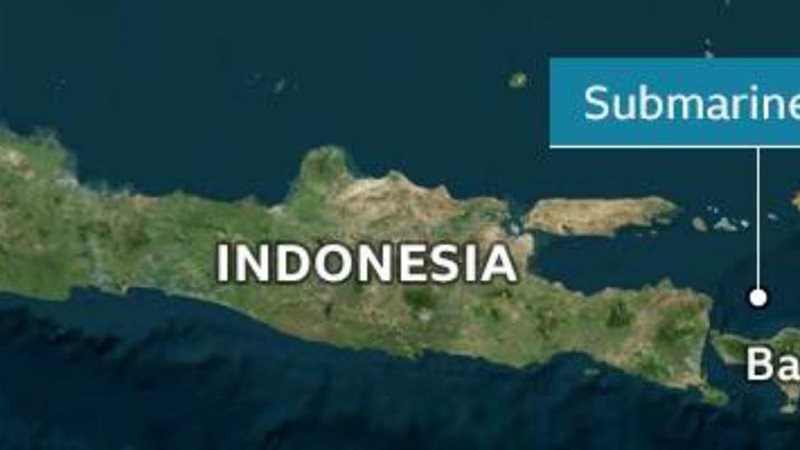 موقع الغواصة المفقودو