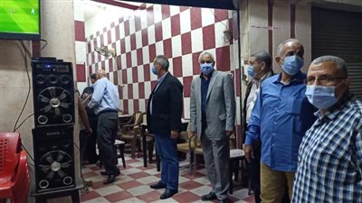 ضبط 1214 شيشة وتحرير 1024 مخالفة كمامة وغلق 73 مقهى بالقليوبية