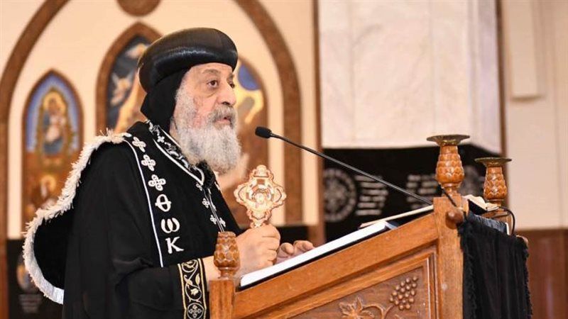 البابا تواضرواس أثناء