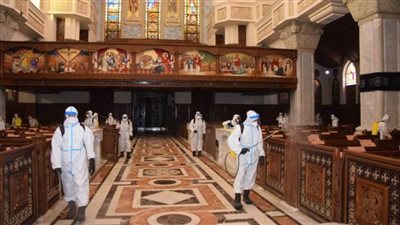 القوات المسلحة تنفذ أعمال التعقيم الوقائي في عدد من دور العبادة 