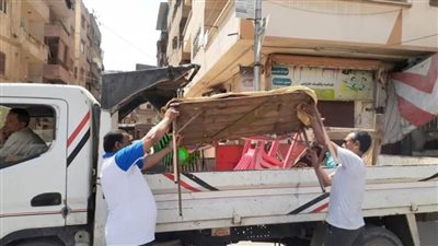 رفع الإشغال ومصادرة الشيشة خلال حملات مكبرة بالبحيرة