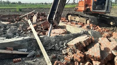 إزالة 13 حالات تعدٍّ على الأراضي الزراعية بالبحيرة